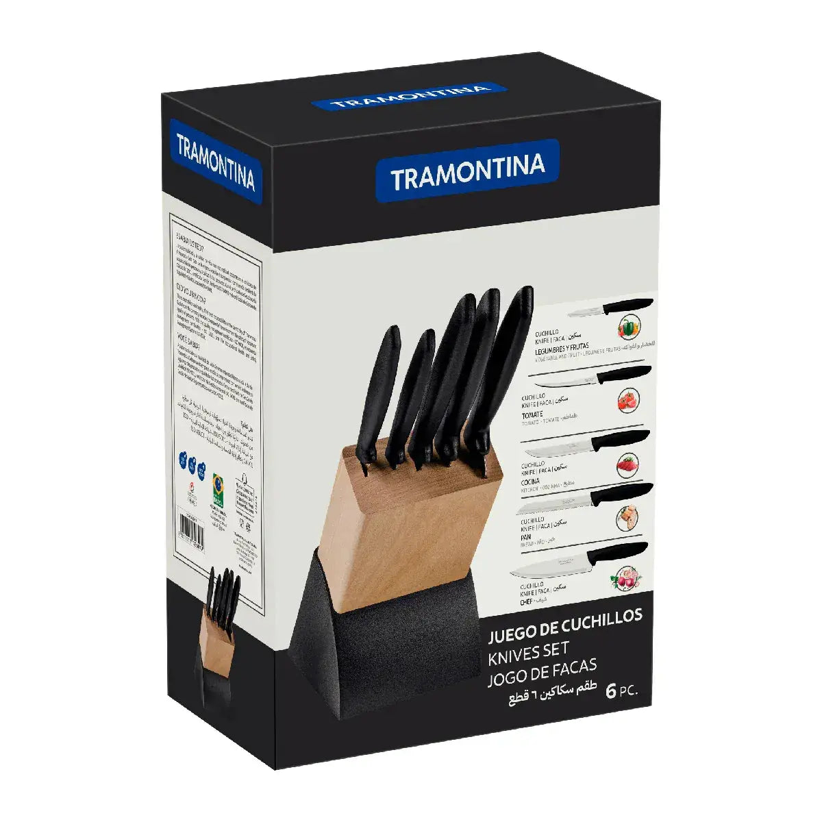Plenus Kitchen Block - Set of 6 Tramontina
