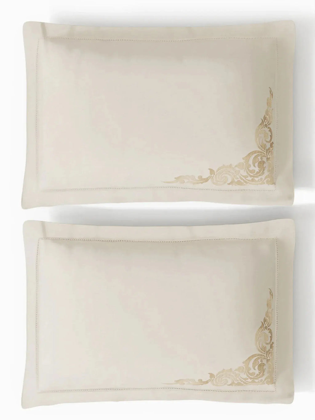 BAROQUE-SNOW WHITE KING BED SHEET SET | 1 KING BEDSHEET , 2Pcs PILLOW COVERS Sansaar A D'decor Brand
