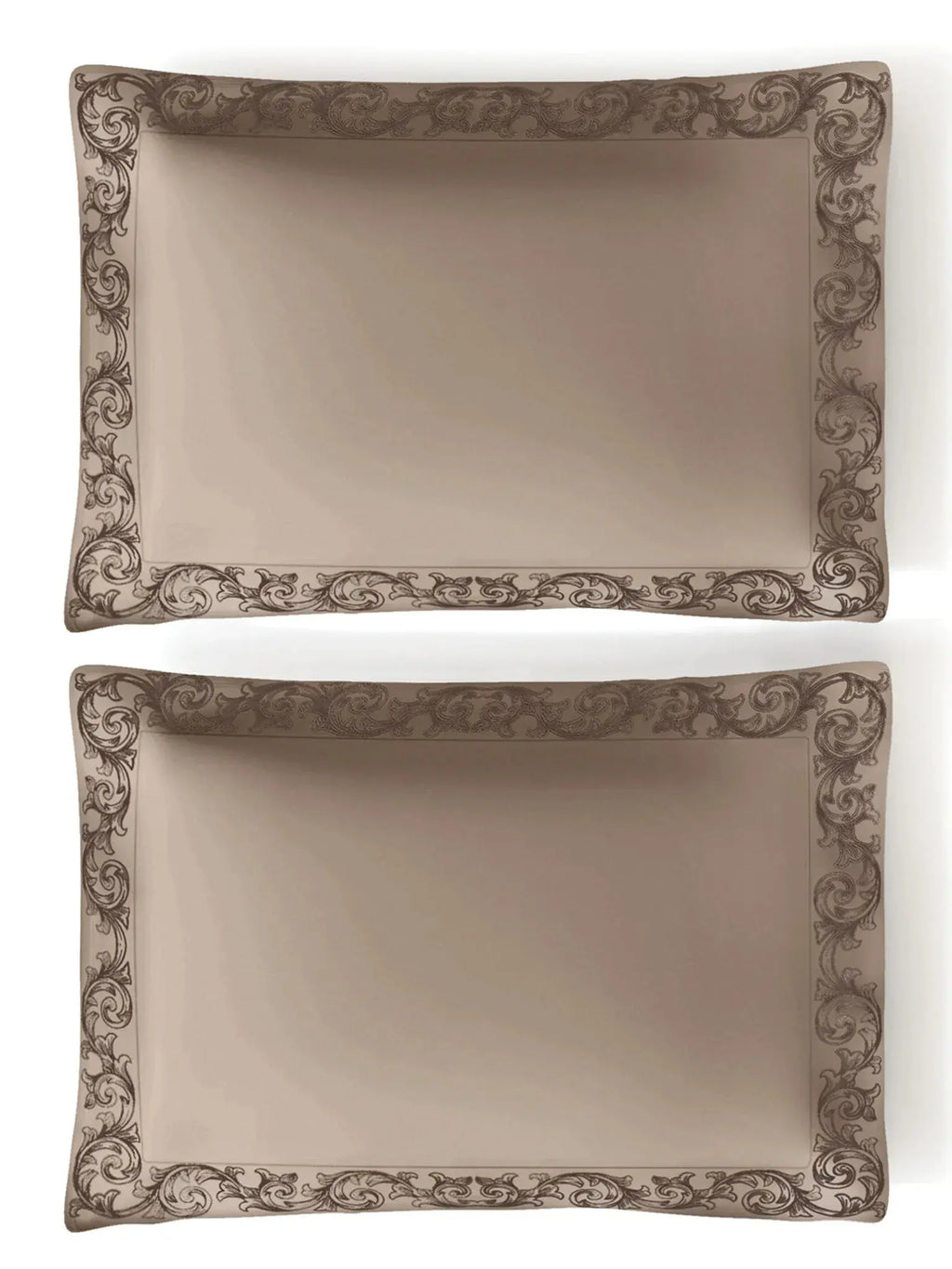 FILIGREE-SAVANNAH TAN KING BED SHEET SET| 1 KING BEDSHEET , 2Pcs PILLOW COVERS Sansaar A D'decor Brand