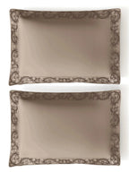 FILIGREE-SAVANNAH TAN KING BED SHEET SET| 1 KING BEDSHEET , 2Pcs PILLOW COVERS Sansaar A D'decor Brand