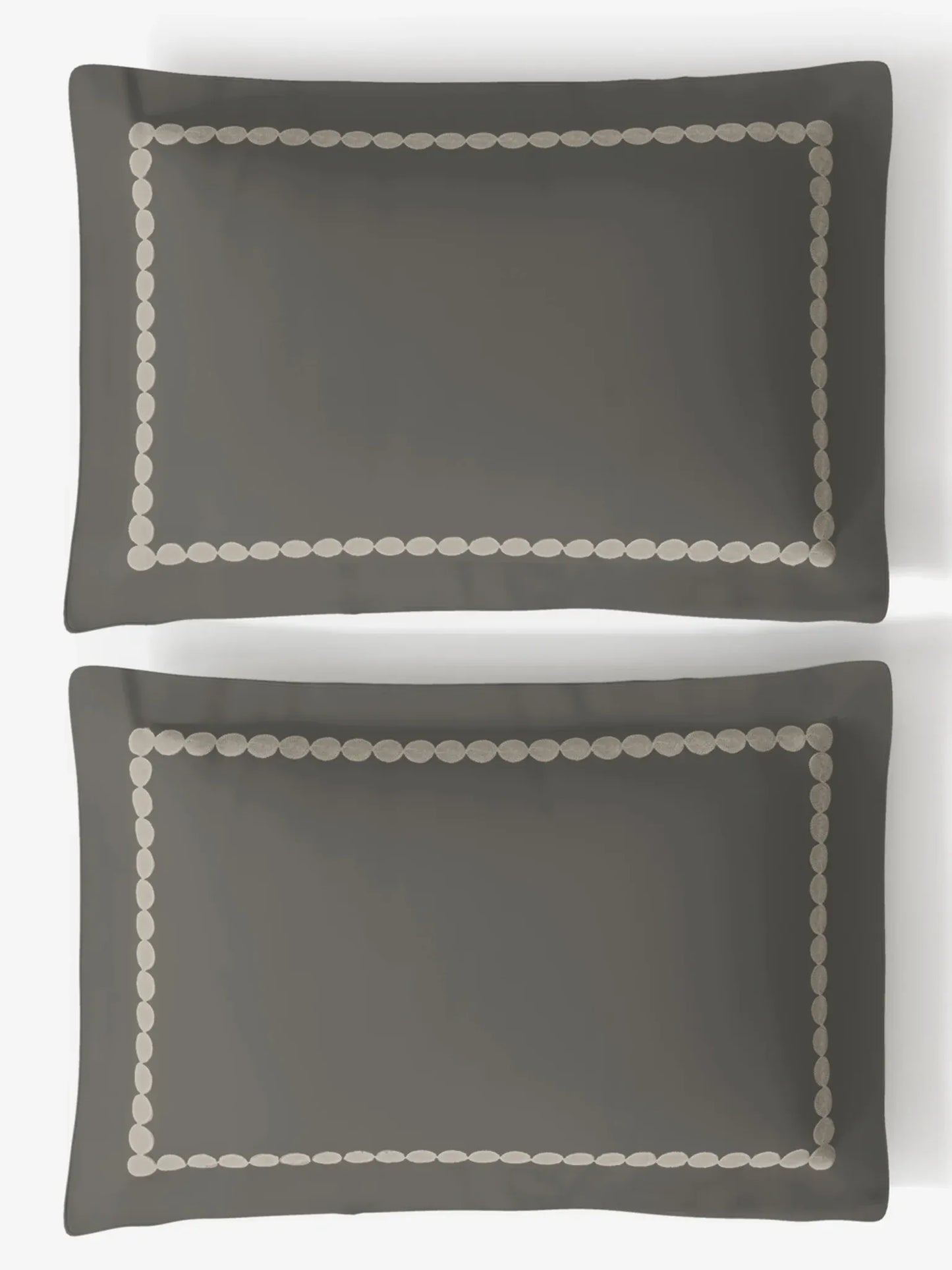 PEARLS-ASH GREY KING BED SHEET SET | 1 KING BEDSHEET, 2Pcs PILLOW COVERS