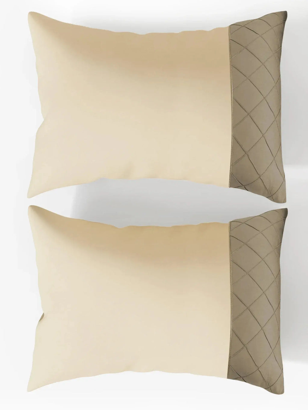 TRELLIS-BISCOTTI-FRENCH OAK KING BED SHEET SET | 1 KING BEDSHEET, 2Pcs PILLOW COVERS Sansaar A D'decor Brand
