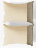 TRELLIS-BISCOTTI-FRENCH OAK KING BED SHEET SET | 1 KING BEDSHEET, 2Pcs PILLOW COVERS Sansaar A D'decor Brand