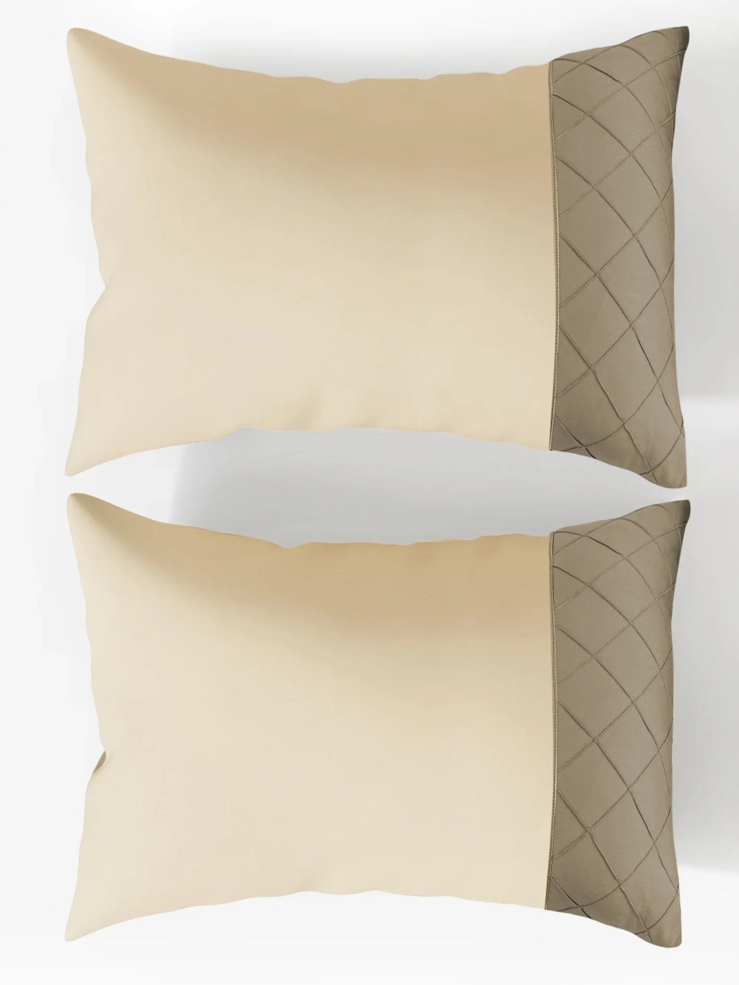 TRELLIS-BISCOTTI-FRENCH OAK KING BED SHEET SET | 1 KING BEDSHEET, 2Pcs PILLOW COVERS