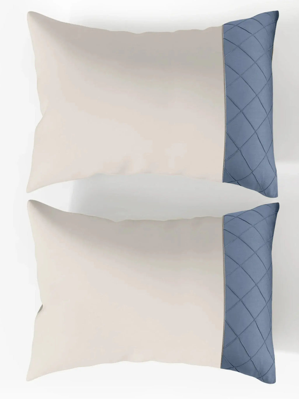 TRELLIS-PUMICE STONE-BLUEFIN KING BED SHEET SET | 1 KING BEDSHEET, 2Pcs PILLOW COVERS Sansaar A D'decor Brand