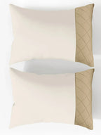 TRELLIS-SNOW WHITE- FRENCH OAK KING BED SHEET SET | 1 KING BEDSHEET, 2Pcs PILLOW COVERS Sansaar A D'decor Brand