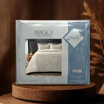 Florida Imagica King Size Warm Bedsheet for Winter with Pillow Covers | Wave Florida