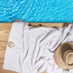 Picasso Towel - Royal Crown Bath | Color : White