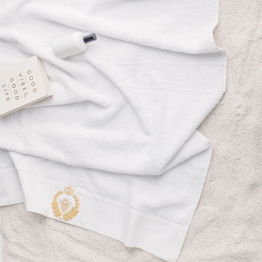 Picasso Towel - Royal Bee Bath | Color : White