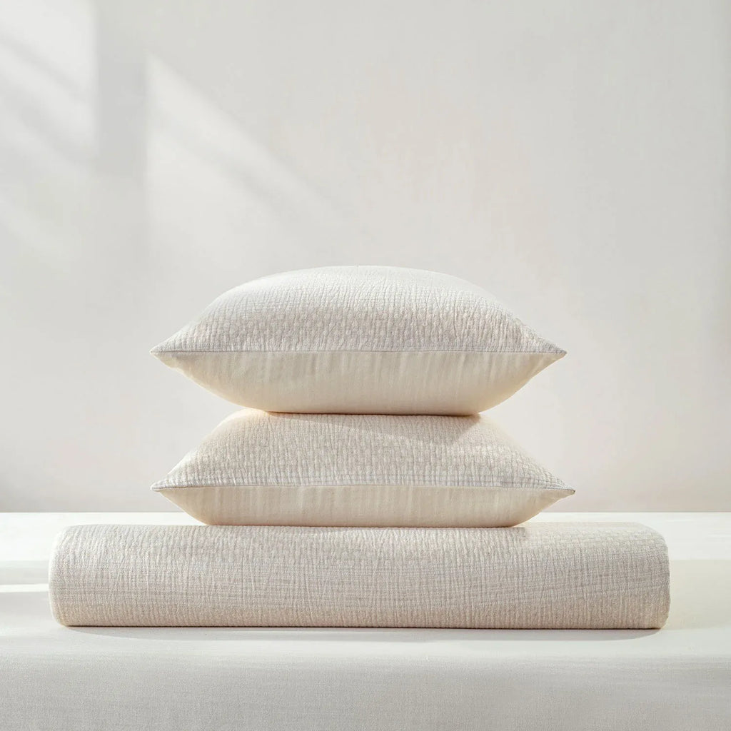 Linen Cotton JQ Bedding Collection - Everyday Softness | Color : Brushmark