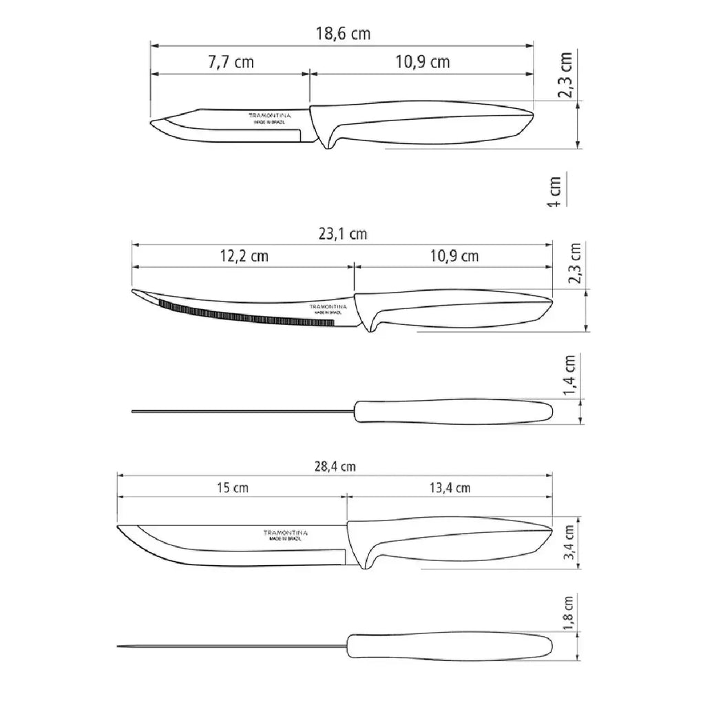 Plenus Kitchen Block - Set of 6 Tramontina