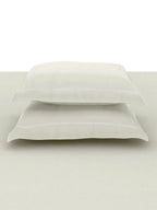 GRACE-MILK WHITE KING BED SHEET SET | 1 KING BEDSHEET, 2Pcs PILLOW COVERS Sansaar A D'decor Brand
