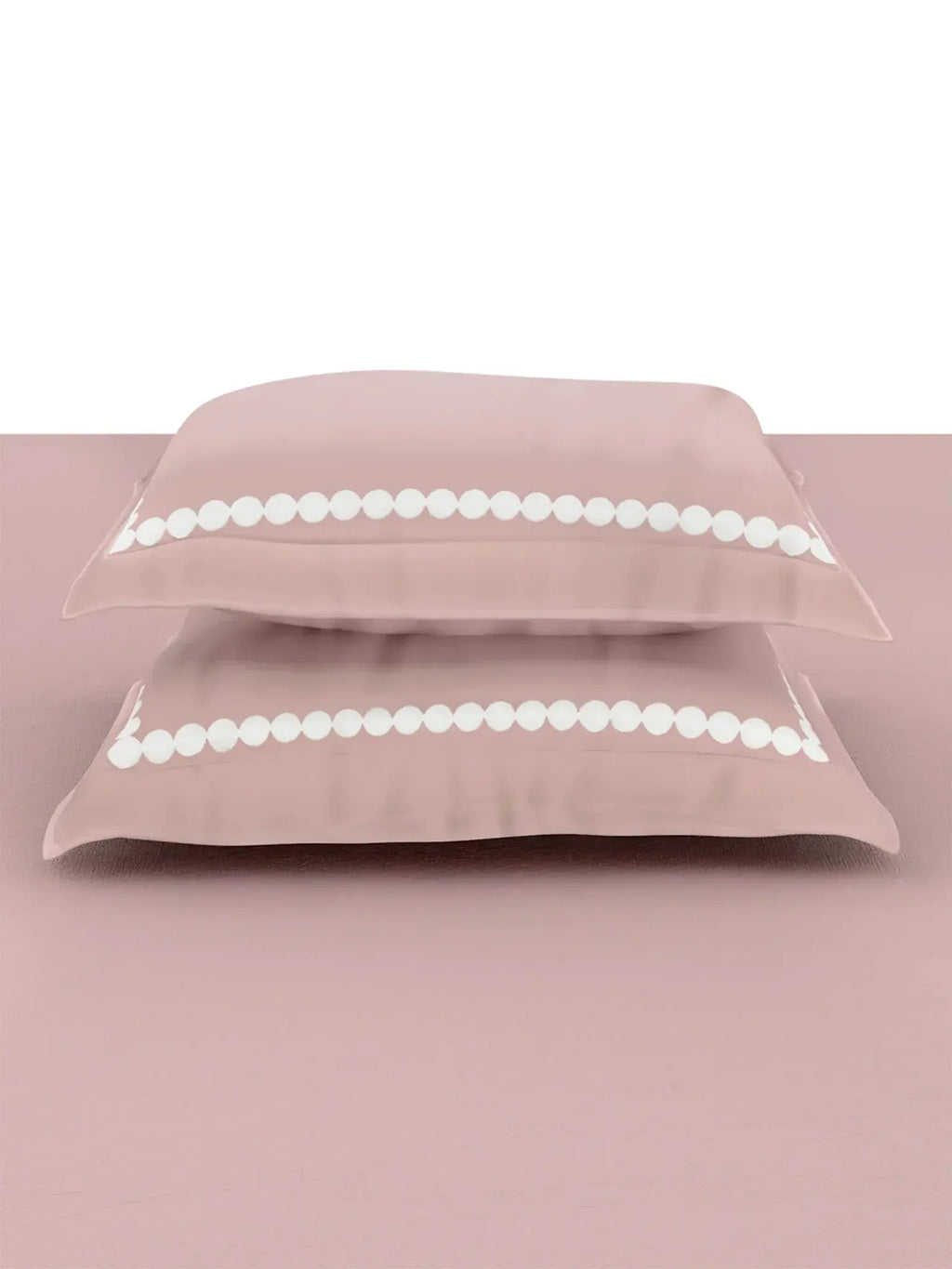 PEARLS-DUSTY ROSE KING BED SHEET SET FILIGREE-FRENCH OAK KING BED SHEET SET | 1 KING BEDSHEET , 2Pcs PILLOW COVERS Sansaar A D'decor Brand