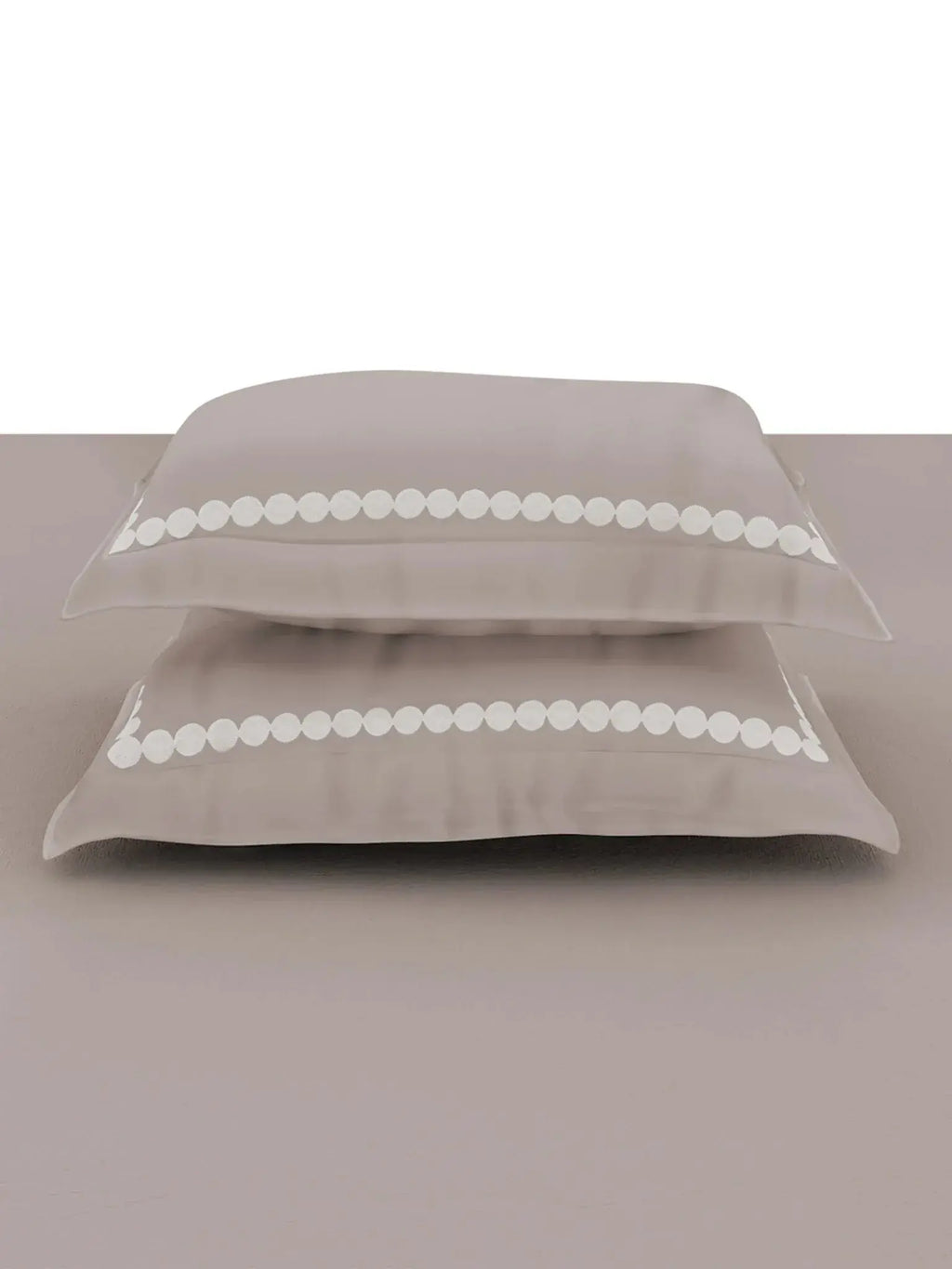 PEARLS-PARCHMENT KING BED SHEET SET | 1 KING BEDSHEET, 2Pcs PILLOW COVERS Sansaar A D'decor Brand