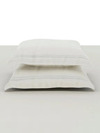 STELLAR-BRIGHT WHITE KING BED SHEET SET | 1 KING BEDSHEET, 2Pcs PILLOW COVERS Sansaar A D'decor Brand