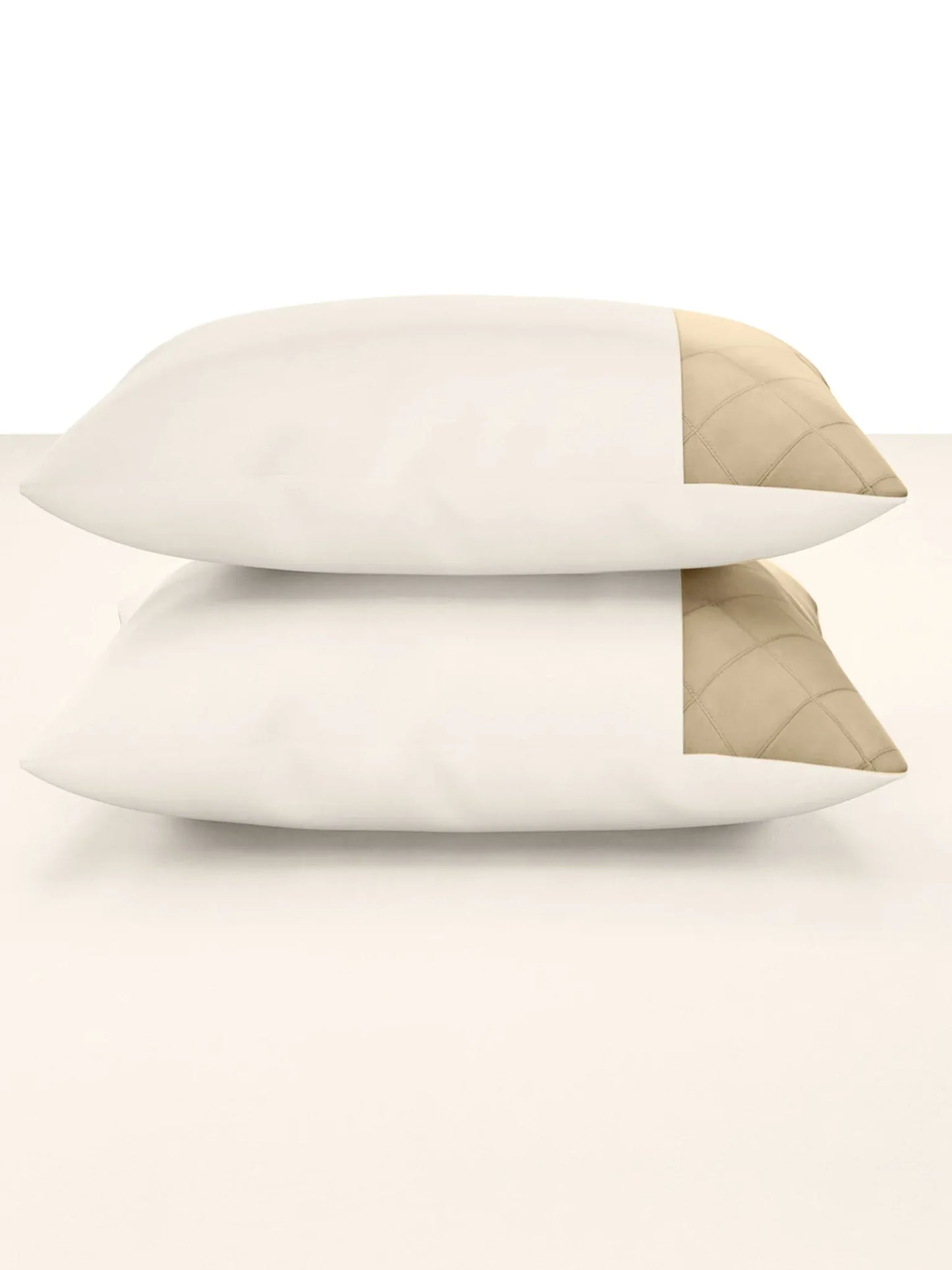 TRELLIS-SNOW WHITE- FRENCH OAK KING BED SHEET SET | 1 KING BEDSHEET, 2Pcs PILLOW COVERS