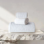 Earth Cotton 3pc Towel Set - 100% Cotton Towels Color : Snow White
