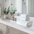 Earth Cotton 3pc Towel Set - 100% Cotton Towels Color : Snow White