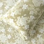 Florida Imagica King Size Warm Bedsheet for Winter with Pillow Covers - Velvet Pattern - Signature Burnout Technique Florida