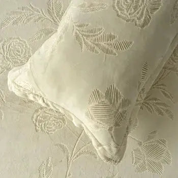 Florida Imagica King Size Warm Bedsheet for Winter with Pillow Covers - Velvet Pattern - Signature Burnout Technique Florida