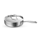 Aeion 24cm Triply Deep Sauté Pan with SS Lid Tramontina