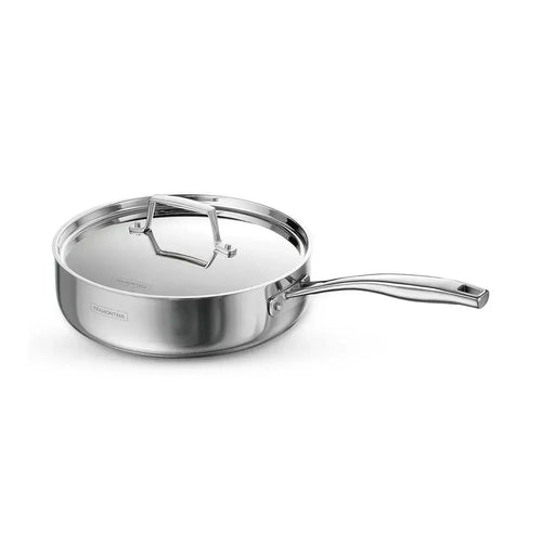 Aeion 24cm Triply Deep Sauté Pan with SS Lid Tramontina