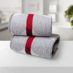 100% Luxury 2pcs Cotton Hand Towel - Pure Indulgence | Color : Grey 02