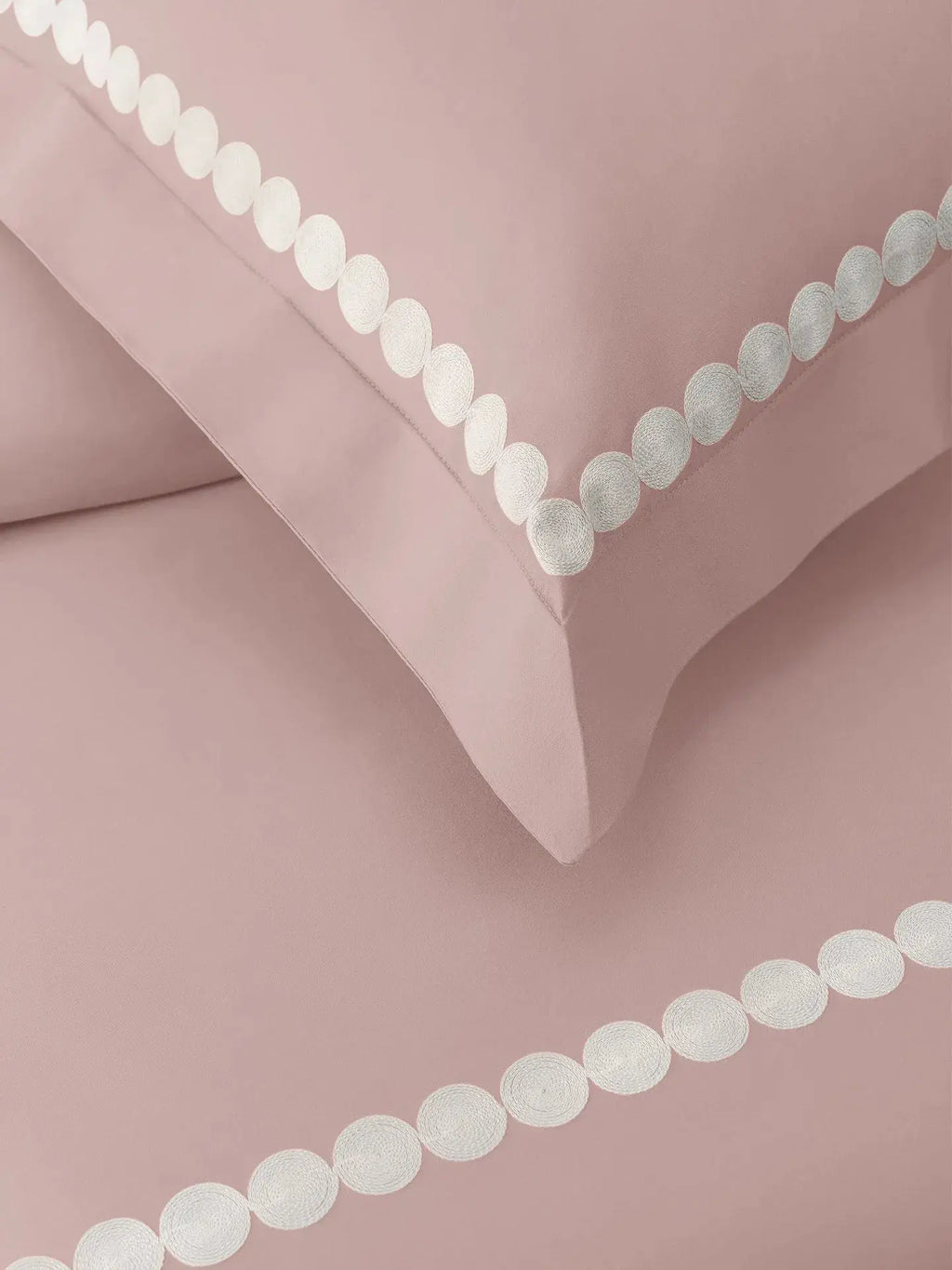 PEARLS-DUSTY ROSE KING BED SHEET SET FILIGREE-FRENCH OAK KING BED SHEET SET | 1 KING BEDSHEET , 2Pcs PILLOW COVERS Sansaar A D'decor Brand