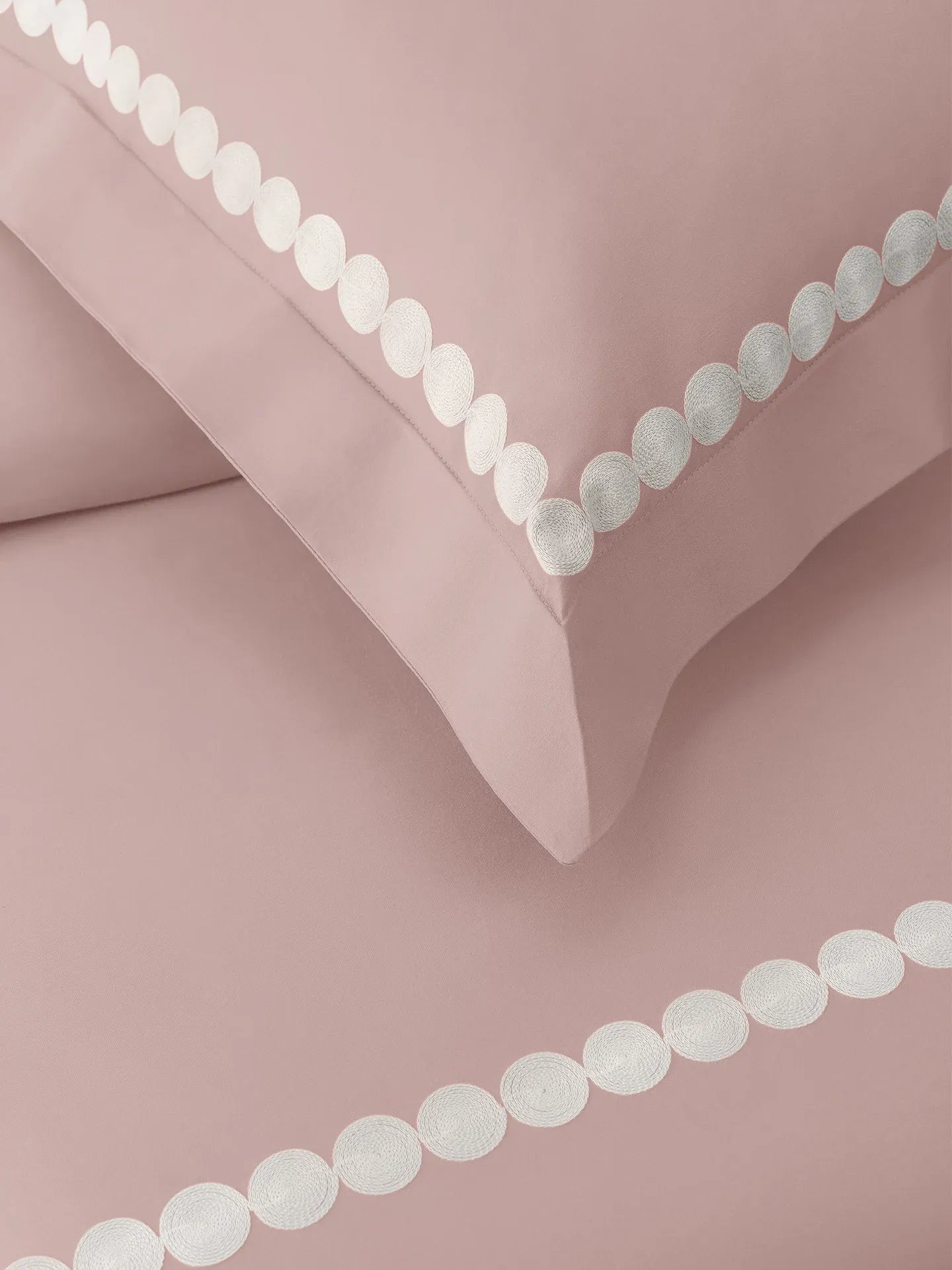 PEARLS-DUSTY ROSE KING BED SHEET SET FILIGREE-FRENCH OAK KING BED SHEET SET | 1 KING BEDSHEET , 2Pcs PILLOW COVERS