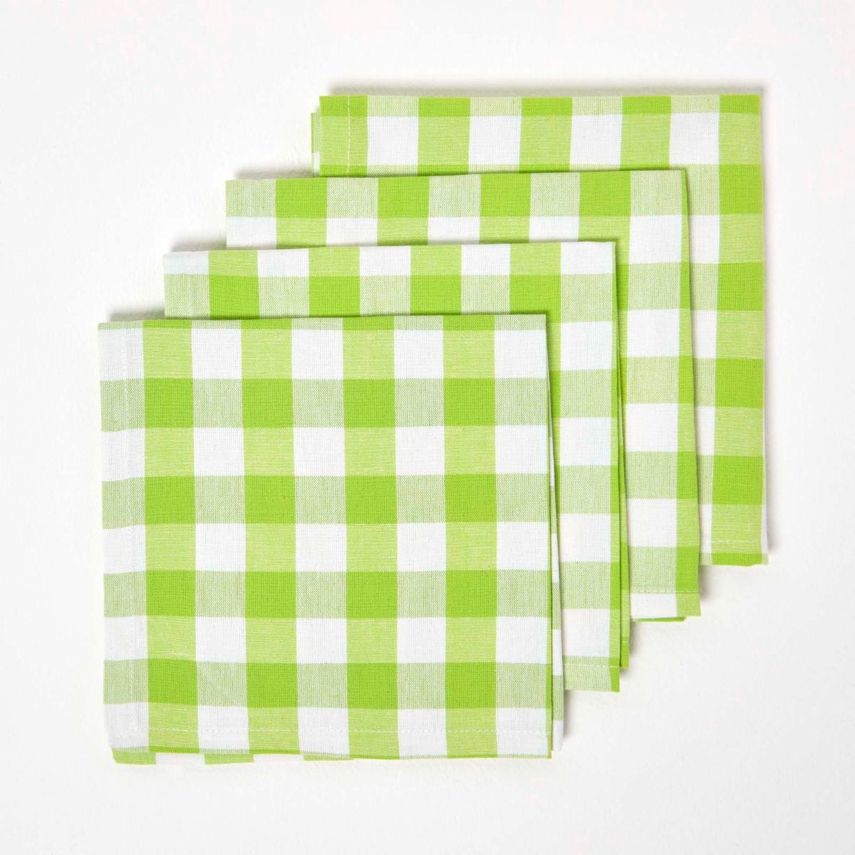 Gingham Table Napkin 45×45 cm Set of 12Pcs - grahsajja