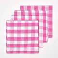 Gingham Table Napkin 45×45 cm Set of 12Pcs - grahsajja