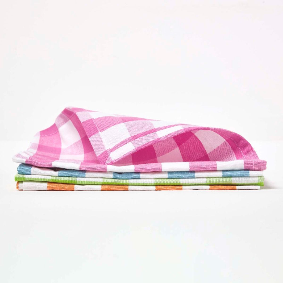 Gingham Table Napkin 45×45 cm Set of 12Pcs - grahsajja