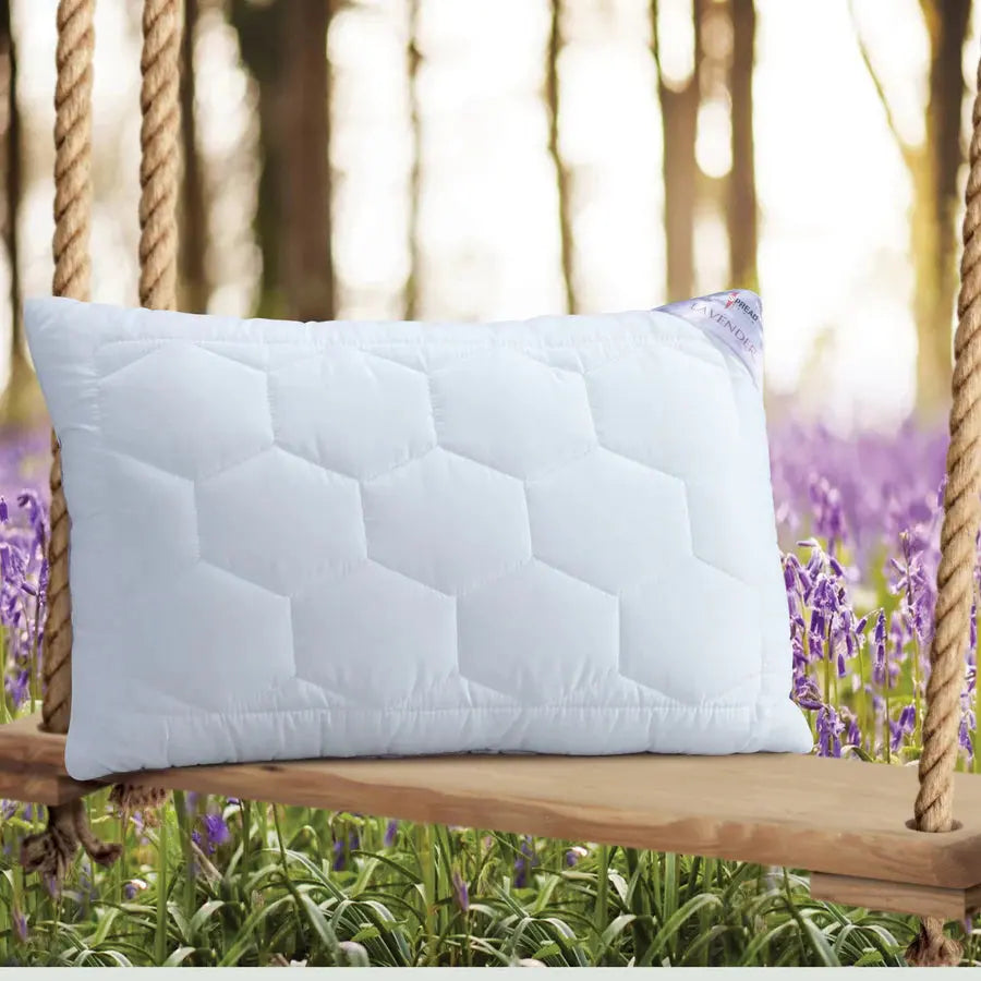 Spread Spain Lavender With Suede Fabric And Micro Fibre Inside Pillow | Pillow for The Best Sleep - grahsajja