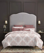 TRIDENT Nectarsoft Printed Bedsheet , 400TC , 100% Cotton - MATILDA WINE Trident