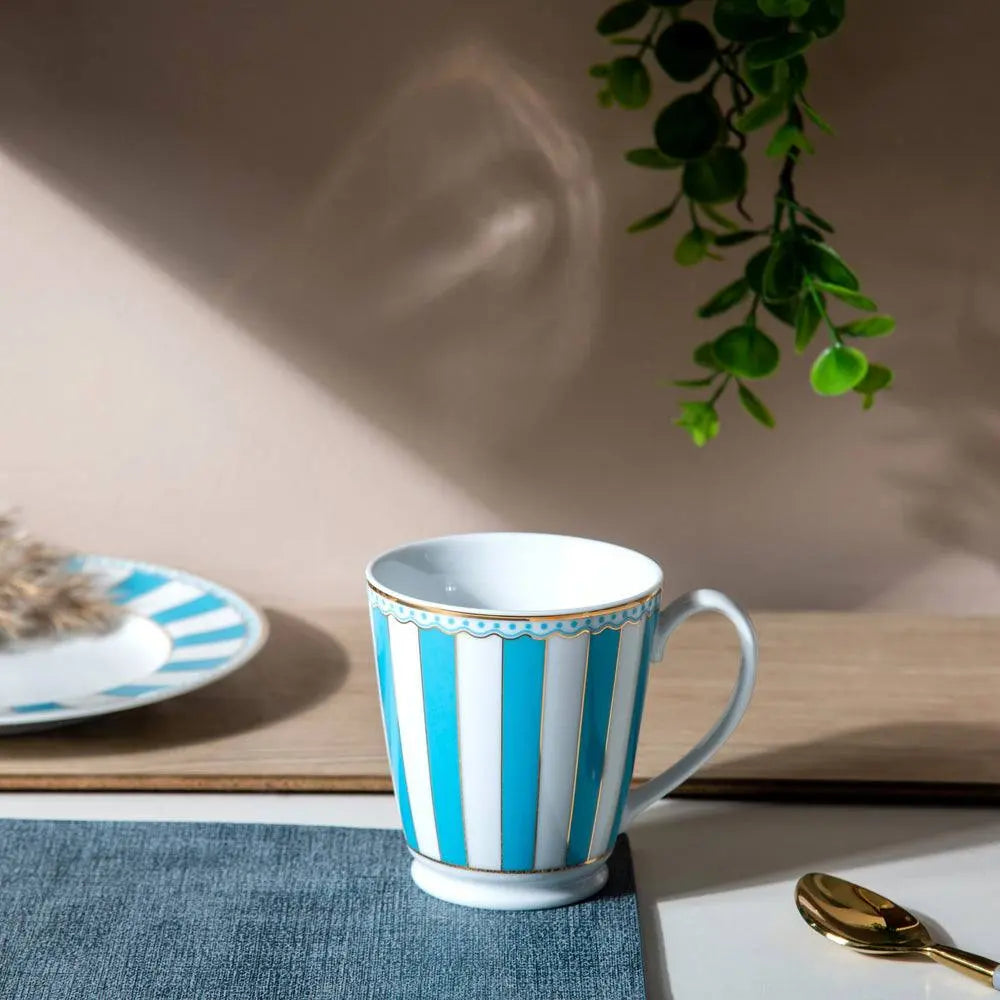 Noritake Carnivale Coffee Mug- Light Blue Noritake