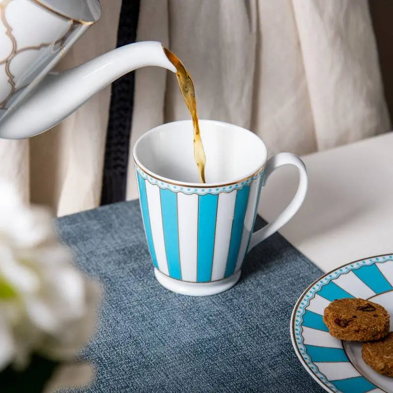 Noritake Carnivale Coffee Mug- Light Blue Noritake