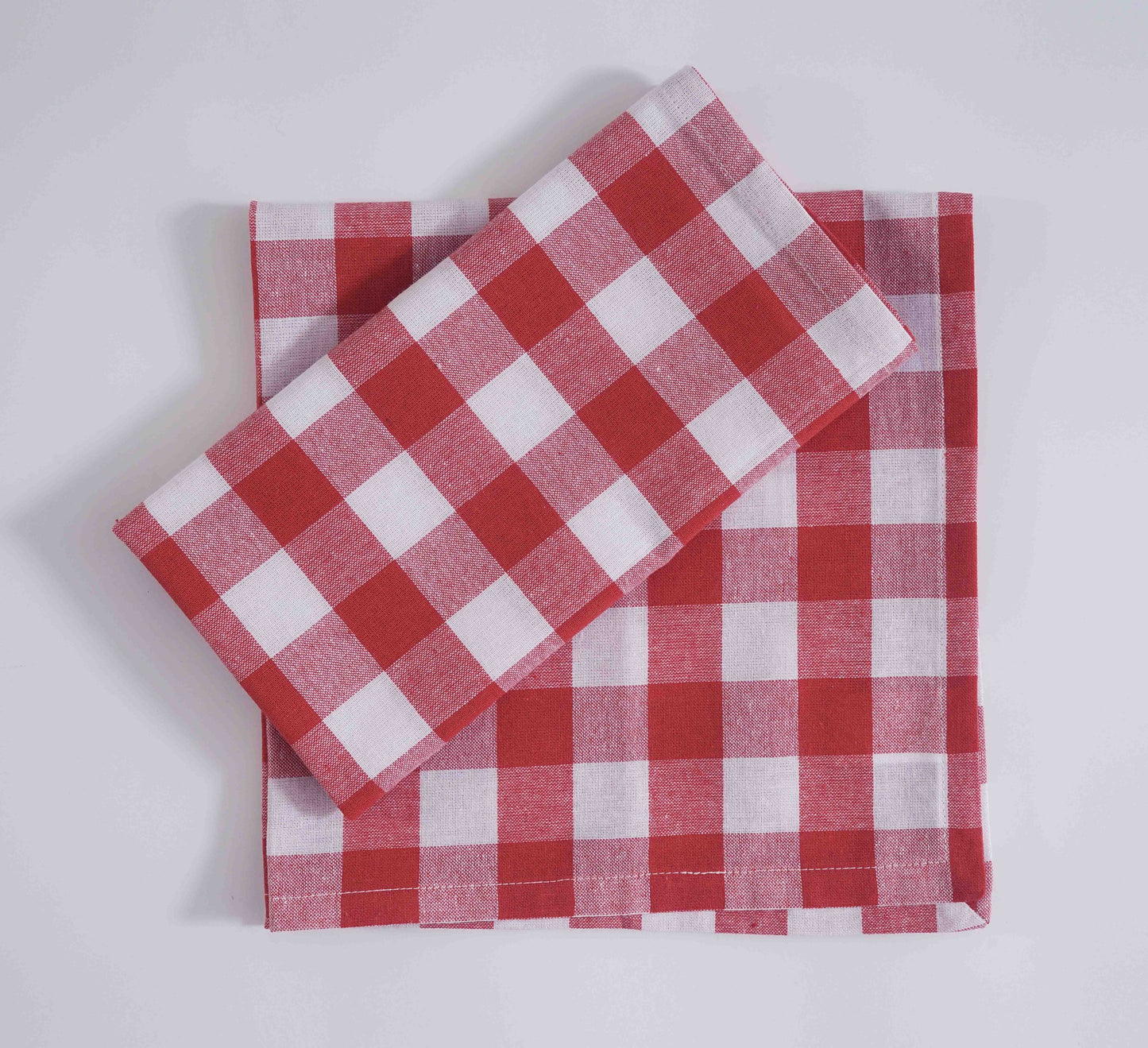 Gingham Table Napkin 45×45 cm Set of 12Pcs - grahsajja