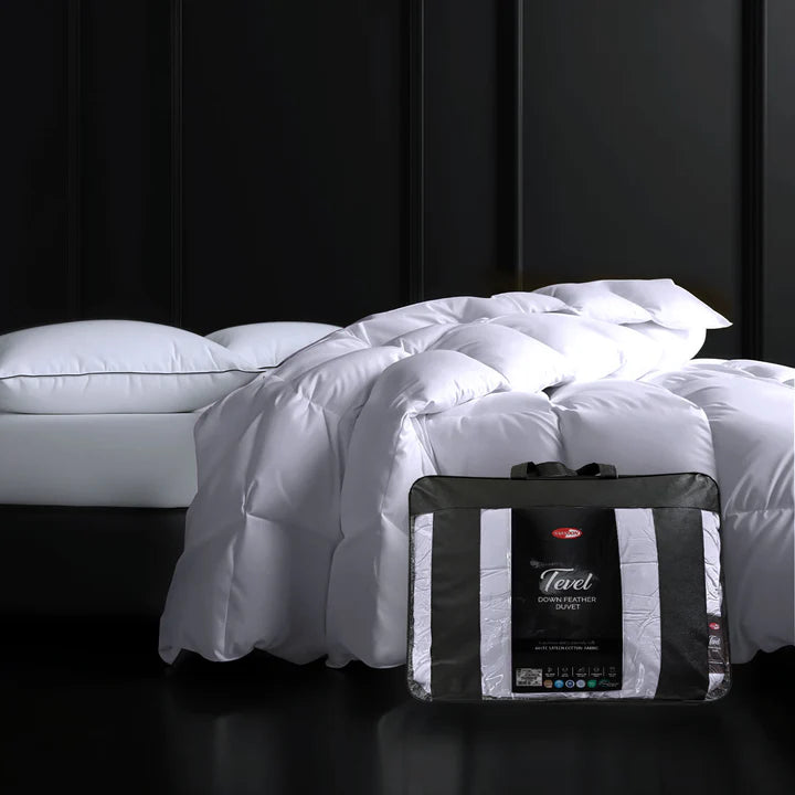 Tevel Down Feather Duvet- 575 GSM Silver Grey