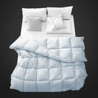 Tevel Down Feather Duvet- 575 GSM Sky blue Sassoon