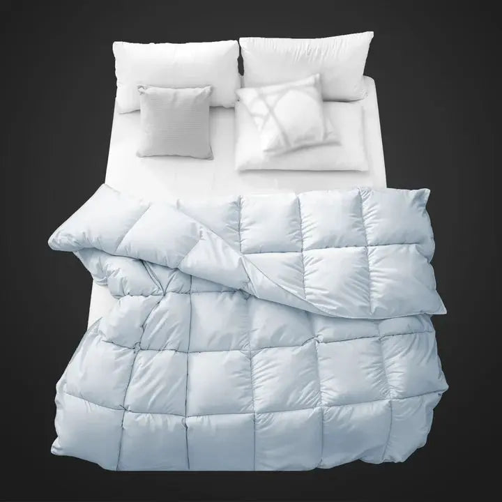 Tevel Down Feather Duvet- 575 GSM Sky blue Sassoon