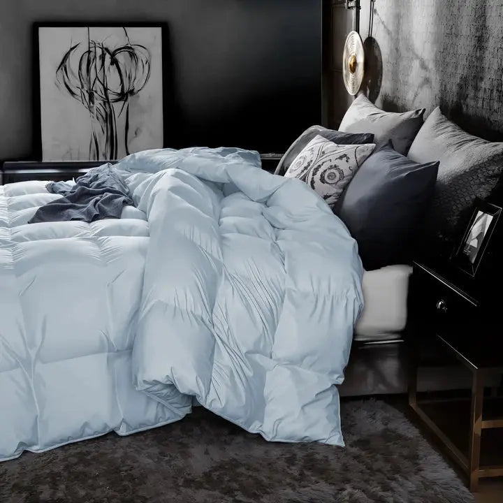 Tevel Down Feather Duvet- 575 GSM Sky blue Sassoon